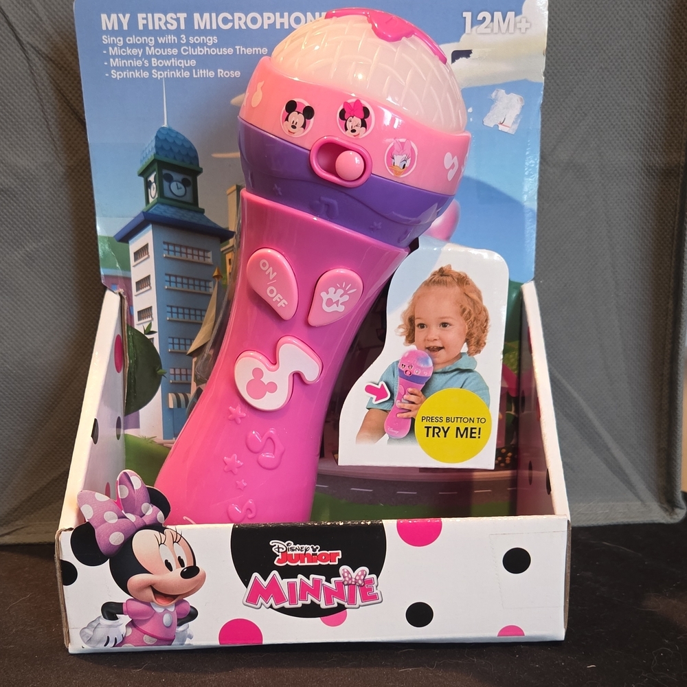 Disney Minnie Mouse Purple and Pink Microphone
